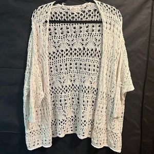 White Crochet Cardigan